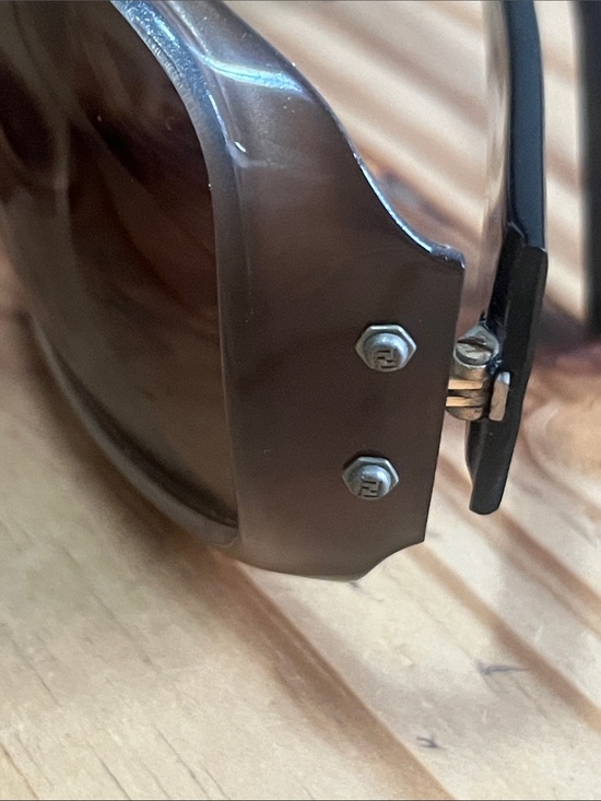 Fendi Brown Gradient Oversized VINTAGE Sunglasses Made in Italy main image 6